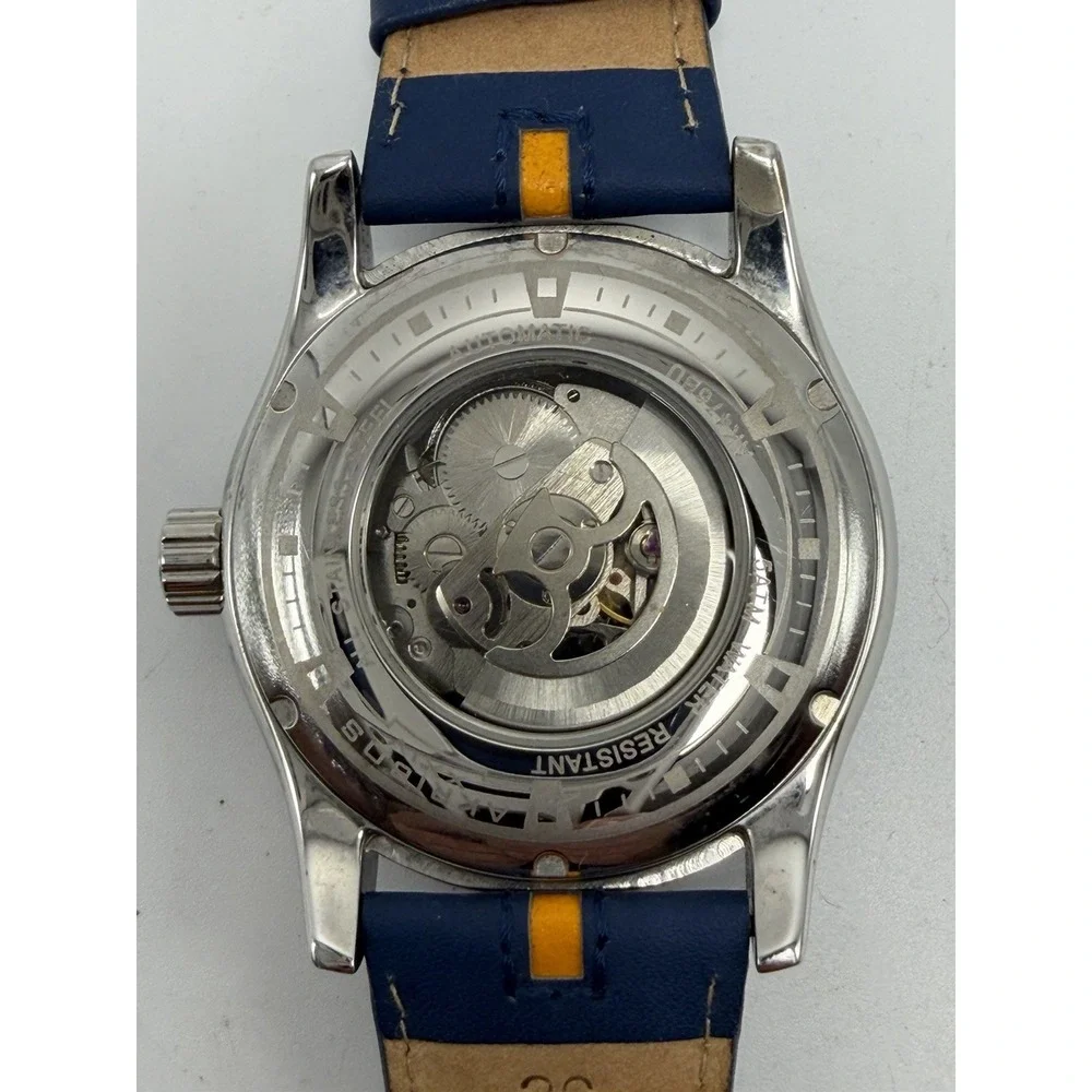Akribos XXIV Automatic AK476BU Mens Working Skeleton Watch 48MM 8